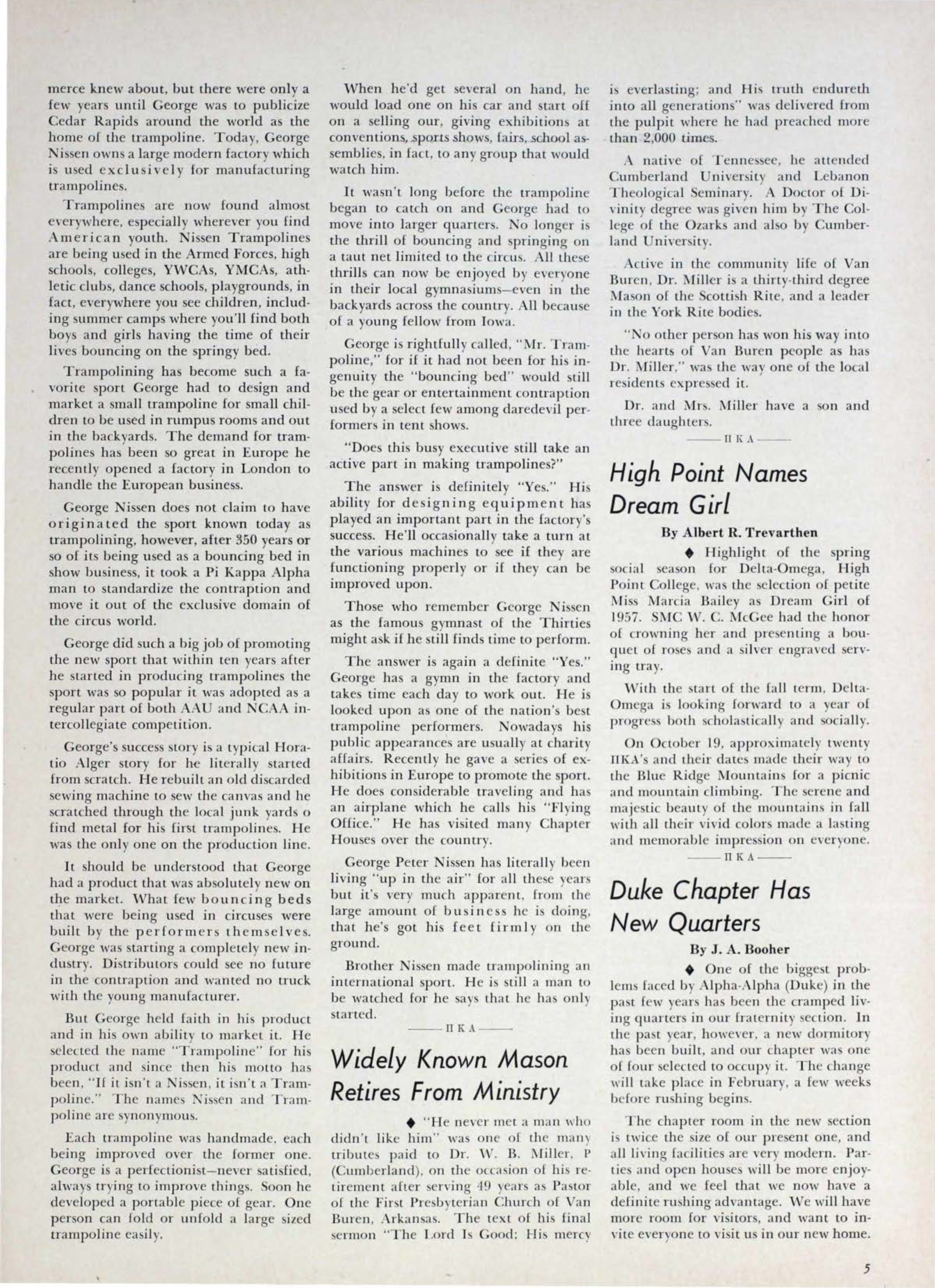 Duke Chapter Has New Quarters